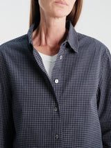 Dunst - Essential Slim Checked Shirt in Blue Navy