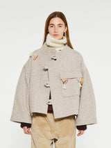 AF Agger - Klippan Boiled Wool Jacket in Beige