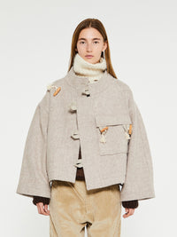 AF Agger - Klippan Boiled Wool Jacket in Beige