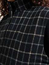 AF Agger - Kjellerup Wool Quilted Vest in Black