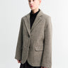 AF Agger - Shetland Wool Oversized Blazer in Brown