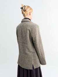 AF Agger - Shetland Wool Oversized Blazer in Brown