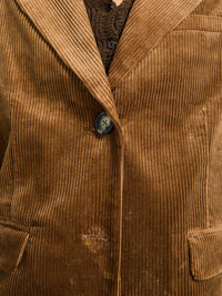 AF Agger - Corduroy Straight Blazer in Cognac