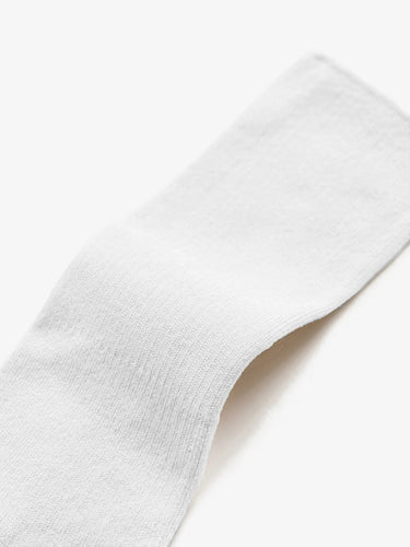 Cotton Rib Socks in White