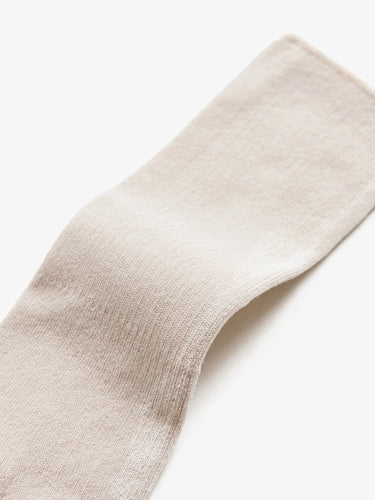 Cotton Rib Socks in Milk