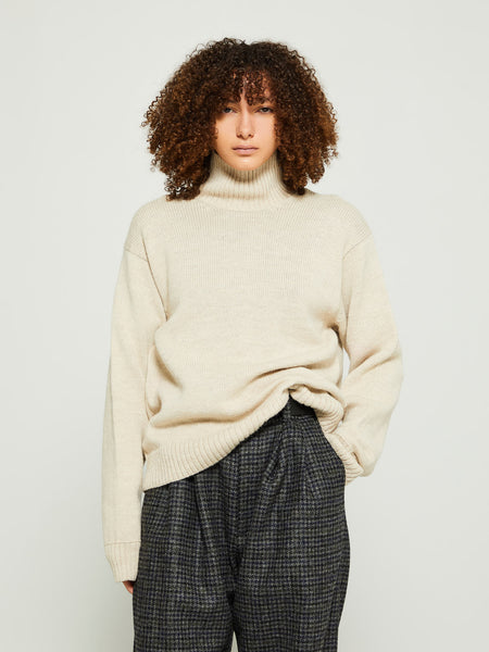 トップス THE SHISHIKUI ALPACA KNIT BEIGE The shishikui Alpaca Knit, unused.