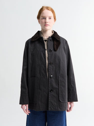 Aiayu - Jamie Jacket Ripstop Oilskin in Antracite