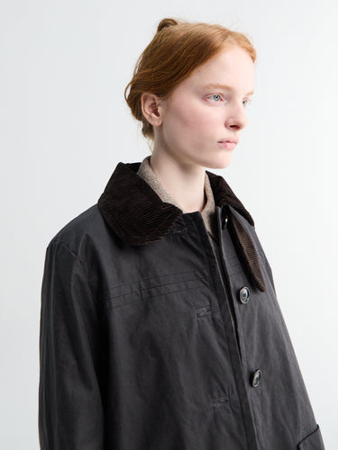 Aiayu - Jamie Jacket Ripstop Oilskin in Antracite