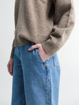 Aiayu - Carlo Midwaist Wide Jeans in Clear Blue