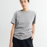 Aiayu - Classic Circular Tee in Grey Melange
