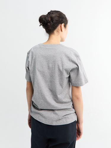 Aiayu - Classic Circular Tee in Grey Melange