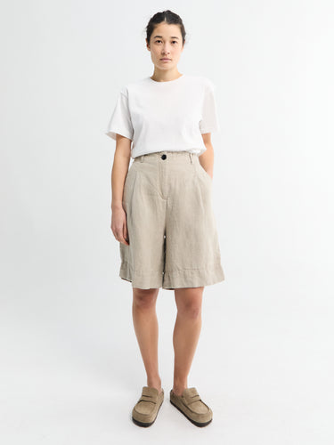 Aiayu - Willy Shorts Heavy Linen in Pure Natural