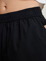Aiayu - Lulu Poplin Shorts in Black Navy