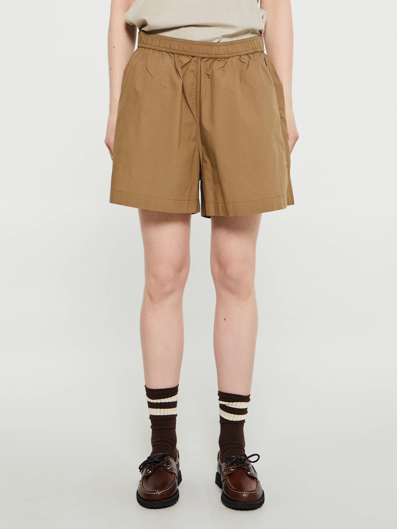 Lulu Poplin Shorts in Portobello