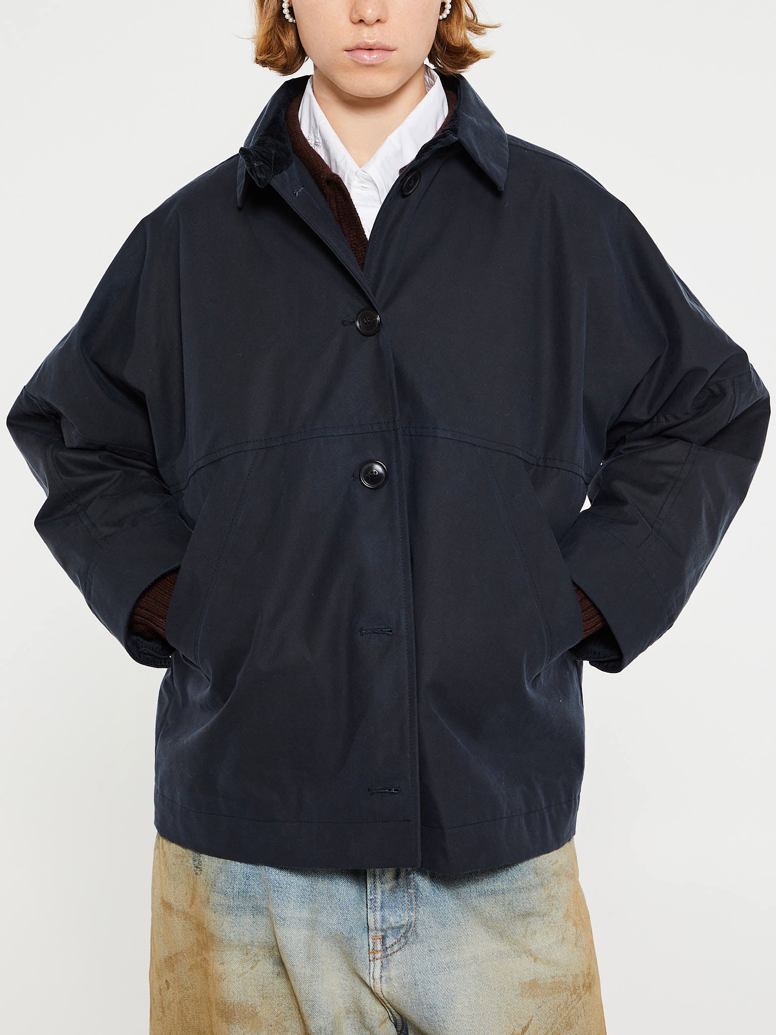 Aiayu - Moa Oilskin Jacket in Navy