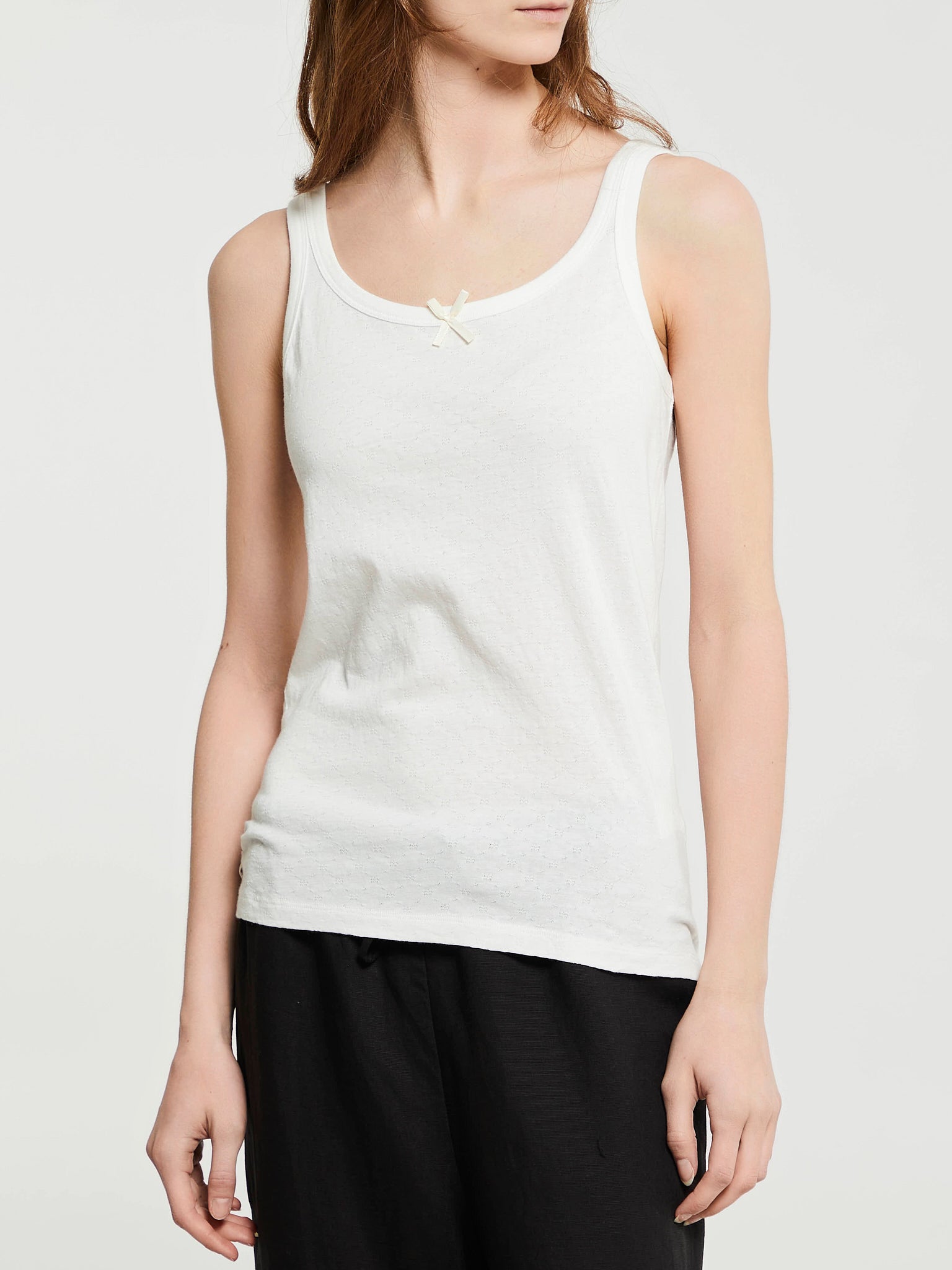 Aiayu - Messhu Tank Top in Pure Ecru