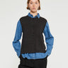 Aiayu - Elva Vest in Dark Brown Melange