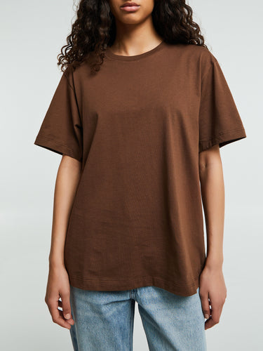 Aiayu - Classic Circular T-Shirt in Coffee