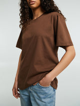 Aiayu - Classic Circular T-Shirt in Coffee