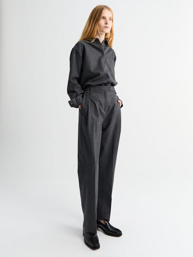 Balder Pants Fine Wool in Dark Grey