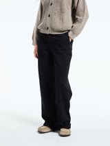 Aiayu - Carlo Midwaist Wide Jeans in Black Tea