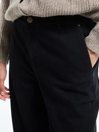 Aiayu - Carlo Midwaist Wide Jeans in Black Tea