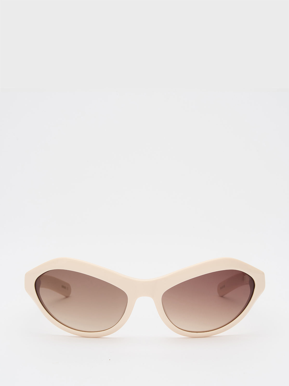 Flatlist - Akiwa Sunglasses in Solid Butter and Brown Gradient Lens