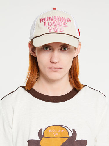 Alex Zono - Running Loves You Trucker Cap in White