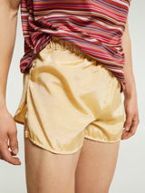 Alex Zono - Silk Dream Shorts in Gold