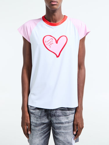 Alex Zono - Running Loves You Marathon Vest in Multi Colour
