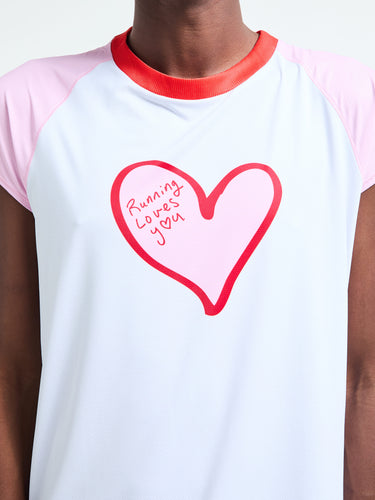 Alex Zono - Running Loves You Marathon Vest in Multi Colour