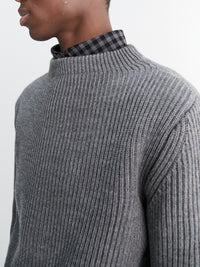 Andersen-Andersen - Navy Crewneck in Grey