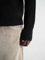Andersen-Andersen - Navy Full-Zip Pockets Knitwear in Black
