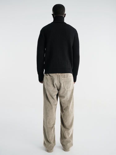 Andersen-Andersen - Navy Full-Zip Pockets Knitwear in Black