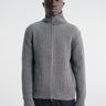 Andersen-Andersen - Navy Full Zip Pockets Knitwear in Grey