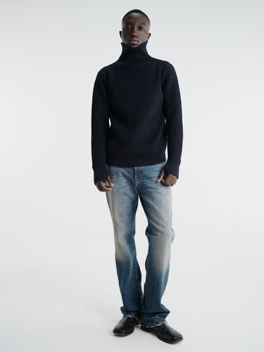 Andersen-Andersen - Navy Turtleneck in Navy