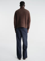 Berner Kühl - Shrunk Full Zip Drained Knit in Bistre