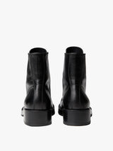 Ann Demeulemeester - Jomund Lace-Up Ankle Boots Soft Semi-Gloss Leather in Black