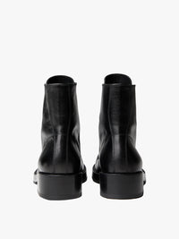 Ann Demeulemeester - Jomund Lace-Up Ankle Boots Soft Semi-Gloss Leather in Black