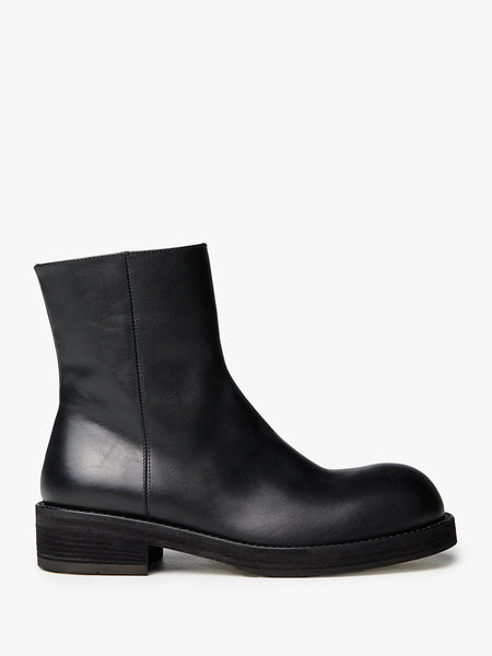 Ann Demeulemeester - Helfred Ankle Boots With Zip Grained Shiny