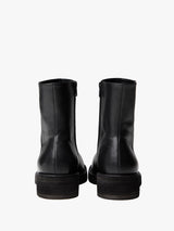 Ann Demeulemeester - Helfred Ankle Boots With Zip Grained Shiny Calf Sk in Black