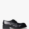 Ann Demeulemeester - Caja Derby Soft Semi-Gloss Leather in Black