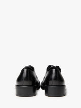 Ann Demeulemeester - Caja Derby Soft Semi-Gloss Leather in Black