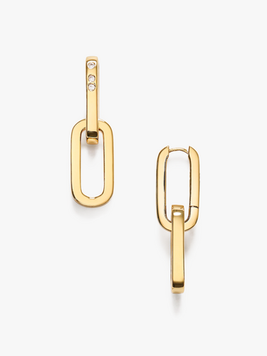 Anni Lu - Golden Link Earrings in Gold