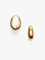 Anni Lu - Golden Curve Hoops Bold in Gold