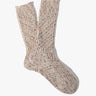 Anonymous Ism - Homespun Art Yarn Crew socks in Pink