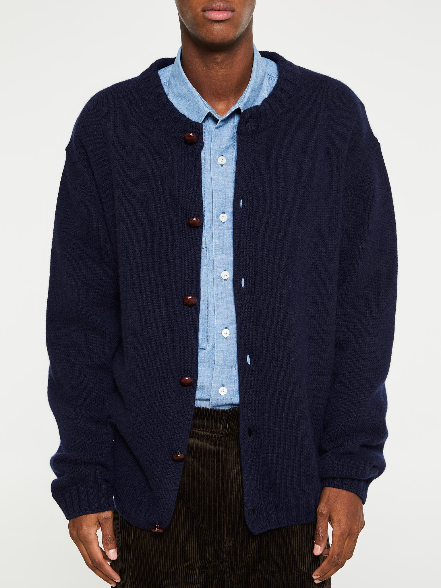 Another Aspect - Another Cardigan 3.0 in Night Sky Navy