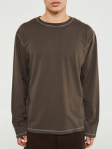 Another Aspect - Another T-Shirt 3.0 in Brown and Navy