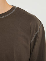 Another Aspect - Another T-Shirt 3.0 in Brown and Navy