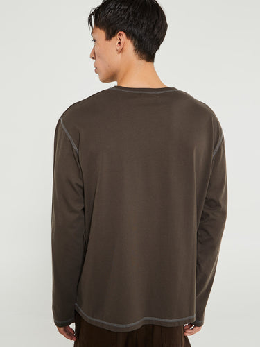 Another Aspect - Another T-Shirt 3.0 in Brown and Navy